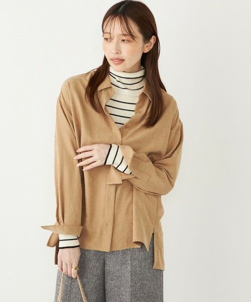 SHIPS / シップス シャツ・ブラウス | SHIPS Colors:〈手洗い可能〉バック サテン オーバー シャツ | 詳細9