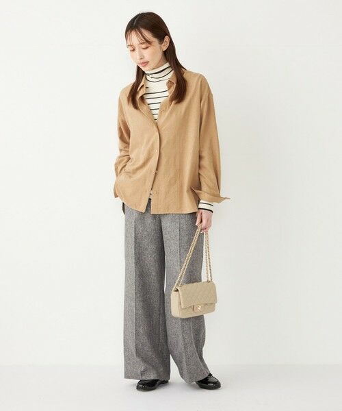 SHIPS / シップス シャツ・ブラウス | SHIPS Colors:〈手洗い可能〉バック サテン オーバー シャツ | 詳細10