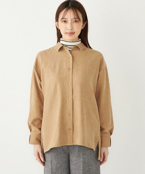 SHIPS / シップス シャツ・ブラウス | SHIPS Colors:〈手洗い可能〉バック サテン オーバー シャツ | 詳細3