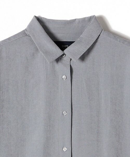 SHIPS / シップス シャツ・ブラウス | SHIPS Colors:〈手洗い可能〉バック サテン オーバー シャツ | 詳細15