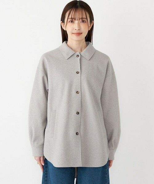 SHIPS / シップス シャツ・ブラウス | SHIPS Colors:〈手洗い可能〉ライト メルトン 羽織り シャツ | 詳細9