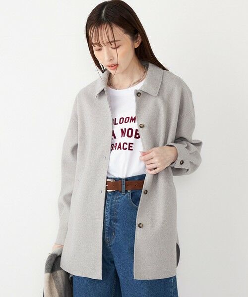 SHIPS / シップス シャツ・ブラウス | SHIPS Colors:〈手洗い可能〉ライト メルトン 羽織り シャツ | 詳細14