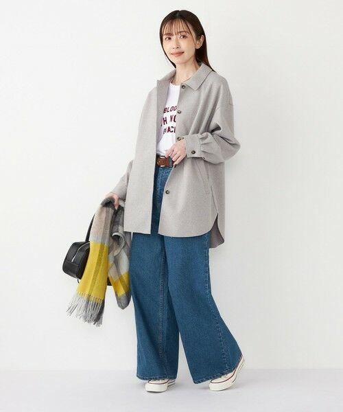 SHIPS / シップス シャツ・ブラウス | SHIPS Colors:〈手洗い可能〉ライト メルトン 羽織り シャツ | 詳細18