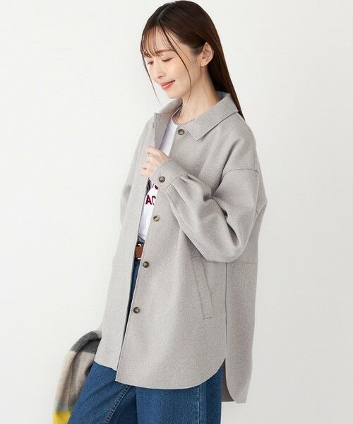 SHIPS / シップス シャツ・ブラウス | SHIPS Colors:〈手洗い可能〉ライト メルトン 羽織り シャツ | 詳細16