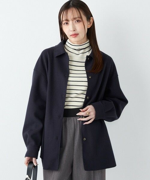 SHIPS / シップス シャツ・ブラウス | SHIPS Colors:〈手洗い可能〉ライト メルトン 羽織り シャツ | 詳細23