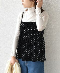 SHIPS / シップス その他トップス | SHIPS Colors:〈手洗い可能〉グリッタープリント ポリエステルベロア キャミソール