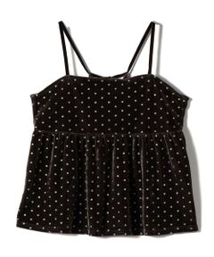 SHIPS / シップス その他トップス | SHIPS Colors:〈手洗い可能〉グリッタープリント ポリエステルベロア キャミソール