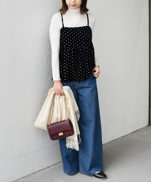 SHIPS / シップス その他トップス | SHIPS Colors:〈手洗い可能〉グリッタープリント ポリエステルベロア キャミソール | 詳細9