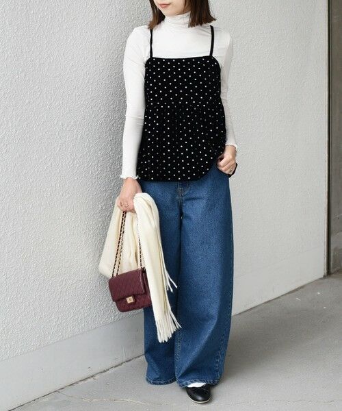 SHIPS / シップス その他トップス | SHIPS Colors:〈手洗い可能〉グリッタープリント ポリエステルベロア キャミソール | 詳細10