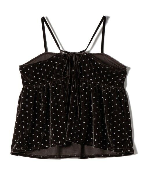 SHIPS / シップス その他トップス | SHIPS Colors:〈手洗い可能〉グリッタープリント ポリエステルベロア キャミソール | 詳細11