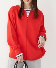SHIPS / シップス カットソー | SHIPS Colors:〈手洗い可能〉USA 裏毛 スキッパー プルオーバー