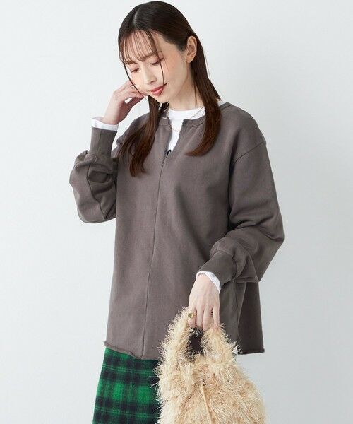 SHIPS / シップス カットソー | SHIPS Colors:〈手洗い可能〉USA 裏毛 スキッパー プルオーバー | 詳細5