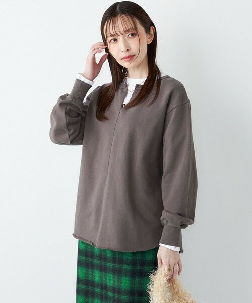 SHIPS / シップス カットソー | SHIPS Colors:〈手洗い可能〉USA 裏毛 スキッパー プルオーバー | 詳細6