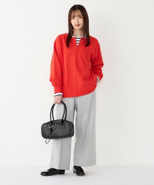 SHIPS / シップス カットソー | SHIPS Colors:〈手洗い可能〉USA 裏毛 スキッパー プルオーバー | 詳細13