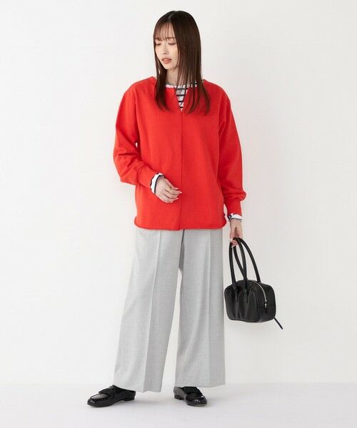 SHIPS / シップス カットソー | SHIPS Colors:〈手洗い可能〉USA 裏毛 スキッパー プルオーバー | 詳細24