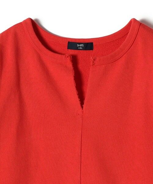 SHIPS / シップス カットソー | SHIPS Colors:〈手洗い可能〉USA 裏毛 スキッパー プルオーバー | 詳細5