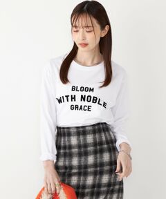 SHIPS / シップス Tシャツ | SHIPS Colors:〈洗濯機可能〉フロッキー プリント ロゴTシャツ（ロンT）◇