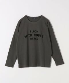 SHIPS / シップス Tシャツ | SHIPS Colors:〈洗濯機可能〉フロッキー プリント ロゴTシャツ（ロンT）◇