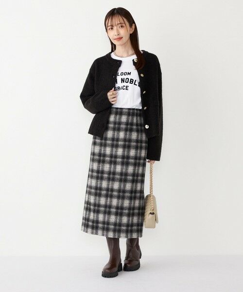 SHIPS / シップス Tシャツ | SHIPS Colors:〈洗濯機可能〉フロッキー プリント ロゴTシャツ（ロンT）◇ | 詳細10