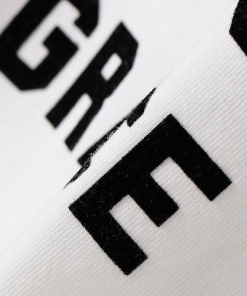 SHIPS / シップス Tシャツ | SHIPS Colors:〈洗濯機可能〉フロッキー プリント ロゴTシャツ（ロンT）◇ | 詳細2