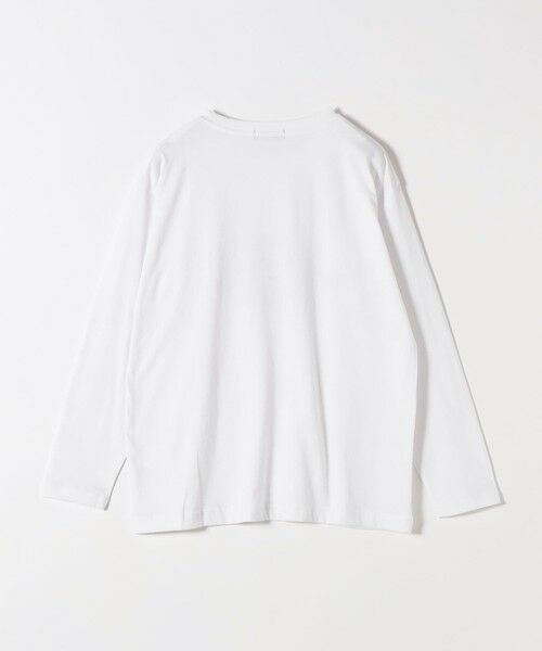 SHIPS / シップス Tシャツ | SHIPS Colors:〈洗濯機可能〉フロッキー プリント ロゴTシャツ（ロンT）◇ | 詳細13