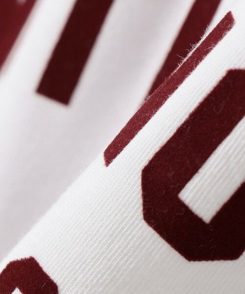 SHIPS / シップス Tシャツ | SHIPS Colors:〈洗濯機可能〉フロッキー プリント ロゴTシャツ（ロンT）◇ | 詳細16