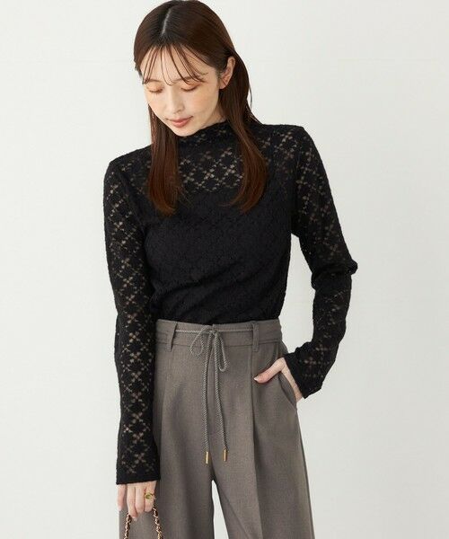 SHIPS / シップス カットソー（半袖以外） | SHIPS Colors:〈手洗い可能〉起毛レース インナートップス | 詳細12