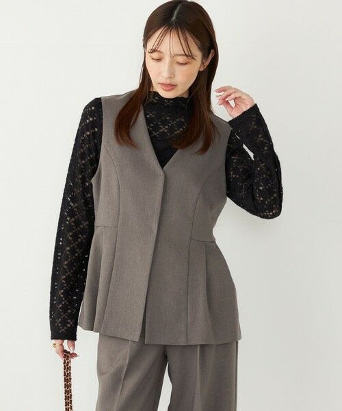 SHIPS / シップス カットソー（半袖以外） | SHIPS Colors:〈手洗い可能〉起毛レース インナートップス | 詳細19