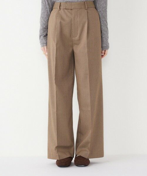 SHIPS / シップス その他パンツ | SHIPS Colors:〈洗濯機可能〉裏起毛 チェック ワイド パンツ | 詳細3