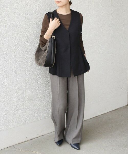 SHIPS / シップス その他パンツ | SHIPS Colors:〈手洗い可能〉ウールライクイージーワイドパンツ2（セットアップ対応可能）◇ | 詳細20