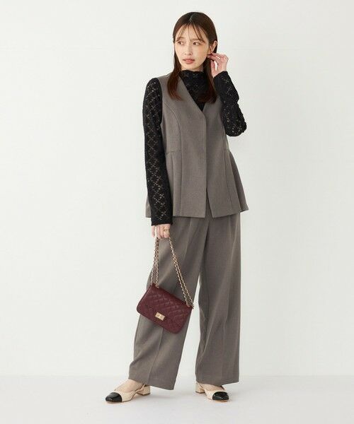 SHIPS / シップス その他パンツ | SHIPS Colors:〈手洗い可能〉ウールライクイージーワイドパンツ2（セットアップ対応可能）◇ | 詳細25