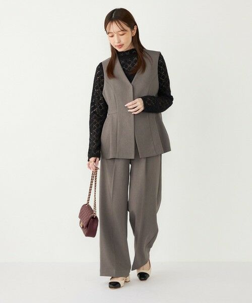 SHIPS / シップス その他パンツ | SHIPS Colors:〈手洗い可能〉ウールライクイージーワイドパンツ2（セットアップ対応可能）◇ | 詳細26