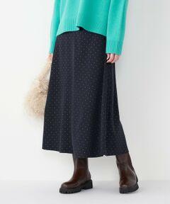 SHIPS / シップス ロング・マキシ丈スカート | SHIPS Colors:〈手洗い可能〉グリッタードット フレアスカート