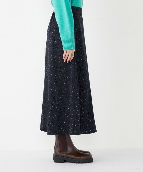 SHIPS / シップス ロング・マキシ丈スカート | SHIPS Colors:〈手洗い可能〉グリッタードット フレアスカート | 詳細15