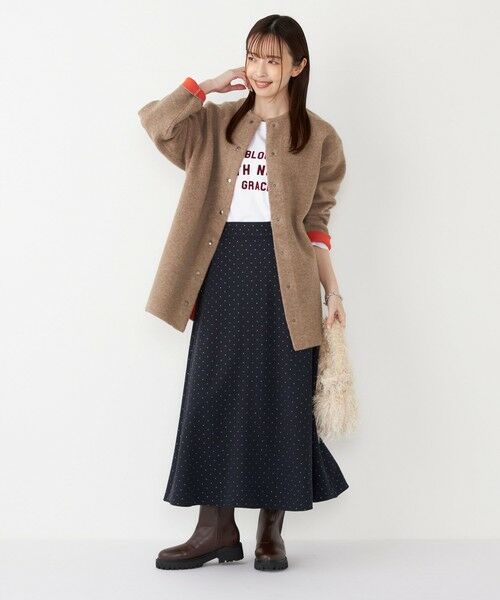 SHIPS / シップス ロング・マキシ丈スカート | SHIPS Colors:〈手洗い可能〉グリッタードット フレアスカート | 詳細24