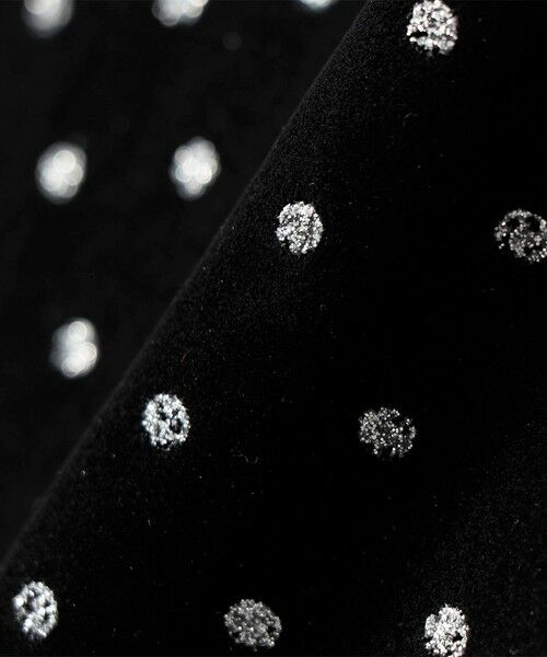 SHIPS / シップス ロング・マキシ丈スカート | SHIPS Colors:〈手洗い可能〉グリッタープリント ポリエステルベロア フレアスカート | 詳細1