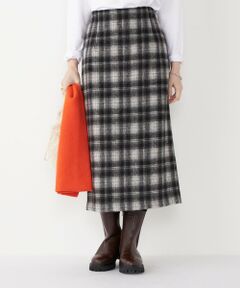 SHIPS / シップス ロング・マキシ丈スカート | SHIPS Colors:起毛 チェック タイトスカート◇