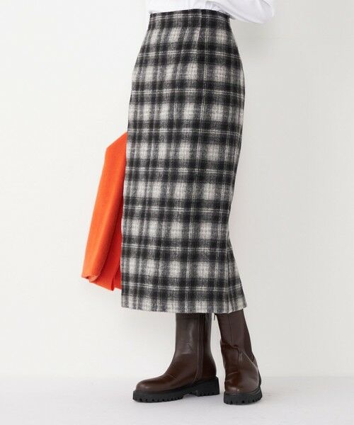 SHIPS / シップス ロング・マキシ丈スカート | SHIPS Colors:起毛 チェック タイトスカート◇ | 詳細15