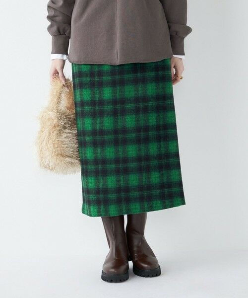 SHIPS / シップス ロング・マキシ丈スカート | SHIPS Colors:起毛 チェック タイトスカート◇ | 詳細26