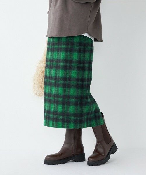 SHIPS / シップス ロング・マキシ丈スカート | SHIPS Colors:起毛 チェック タイトスカート◇ | 詳細27