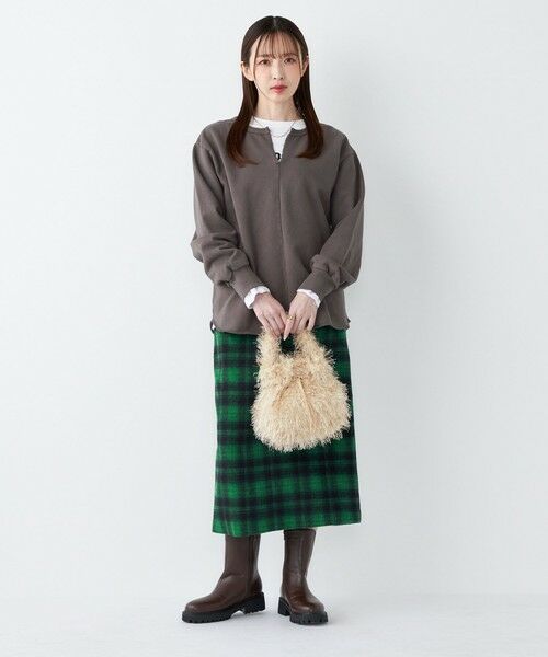 SHIPS / シップス ロング・マキシ丈スカート | SHIPS Colors:起毛 チェック タイトスカート◇ | 詳細28