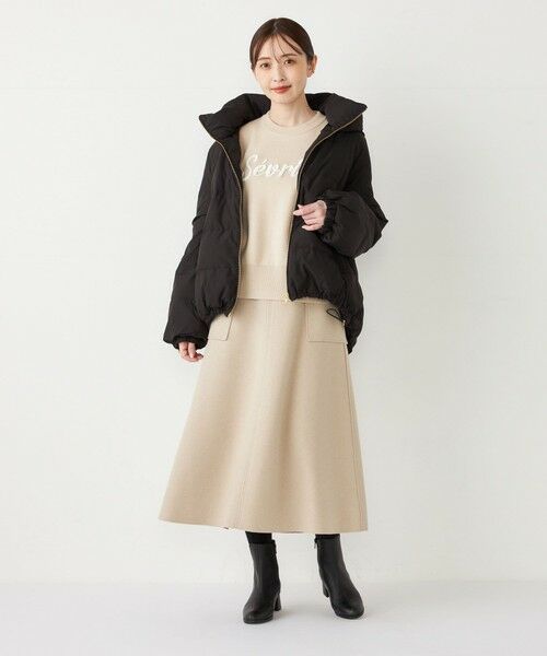 SHIPS / シップス ロング・マキシ丈スカート | SHIPS Colors:〈手洗い可能〉ジャージーメルトン ポケット フレアスカート | 詳細3