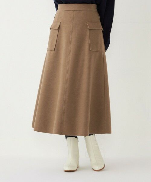 SHIPS / シップス ロング・マキシ丈スカート | SHIPS Colors:〈手洗い可能〉ジャージーメルトン ポケット フレアスカート | 詳細26