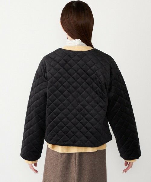 SHIPS / シップス その他アウター | SHIPS Colors:ポリエステルベロア ノーカラー キルティング ジャケット | 詳細5