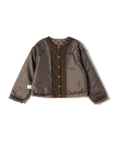 SHIPS / シップス その他アウター | SHIPS Colors:ポリエステルベロア ノーカラー キルティング ジャケット | 詳細18