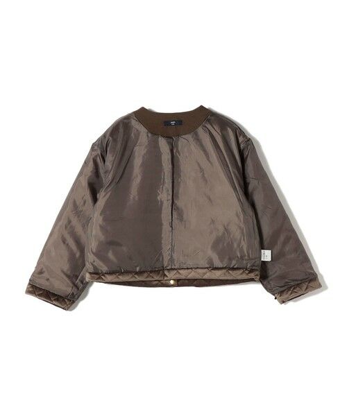 SHIPS / シップス その他アウター | SHIPS Colors:ポリエステルベロア ノーカラー キルティング ジャケット | 詳細19