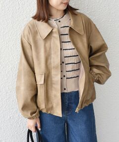 SHIPS / シップス レザーブルゾン・ジャケット | SHIPS Colors:バイカー ジャケット