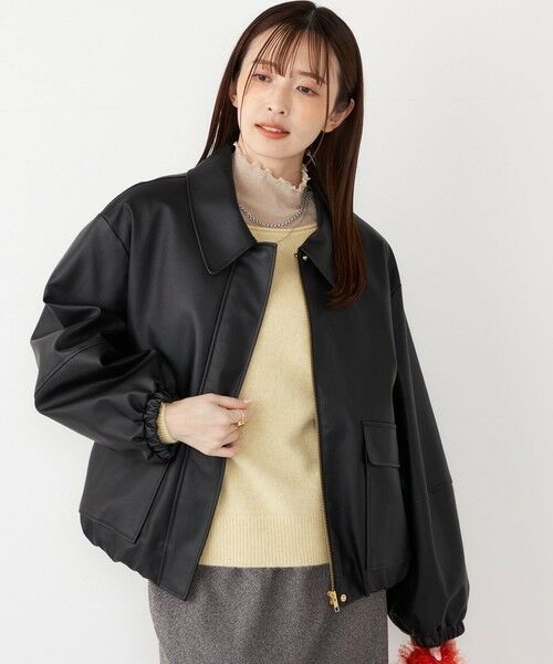 SHIPS / シップス レザーブルゾン・ジャケット | SHIPS Colors:バイカー ジャケット | 詳細4