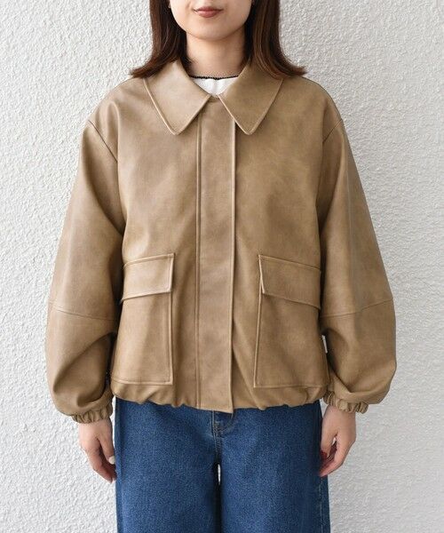 SHIPS / シップス レザーブルゾン・ジャケット | SHIPS Colors:バイカー ジャケット | 詳細21