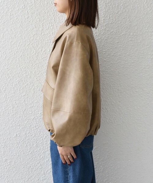 SHIPS / シップス レザーブルゾン・ジャケット | SHIPS Colors:バイカー ジャケット | 詳細22